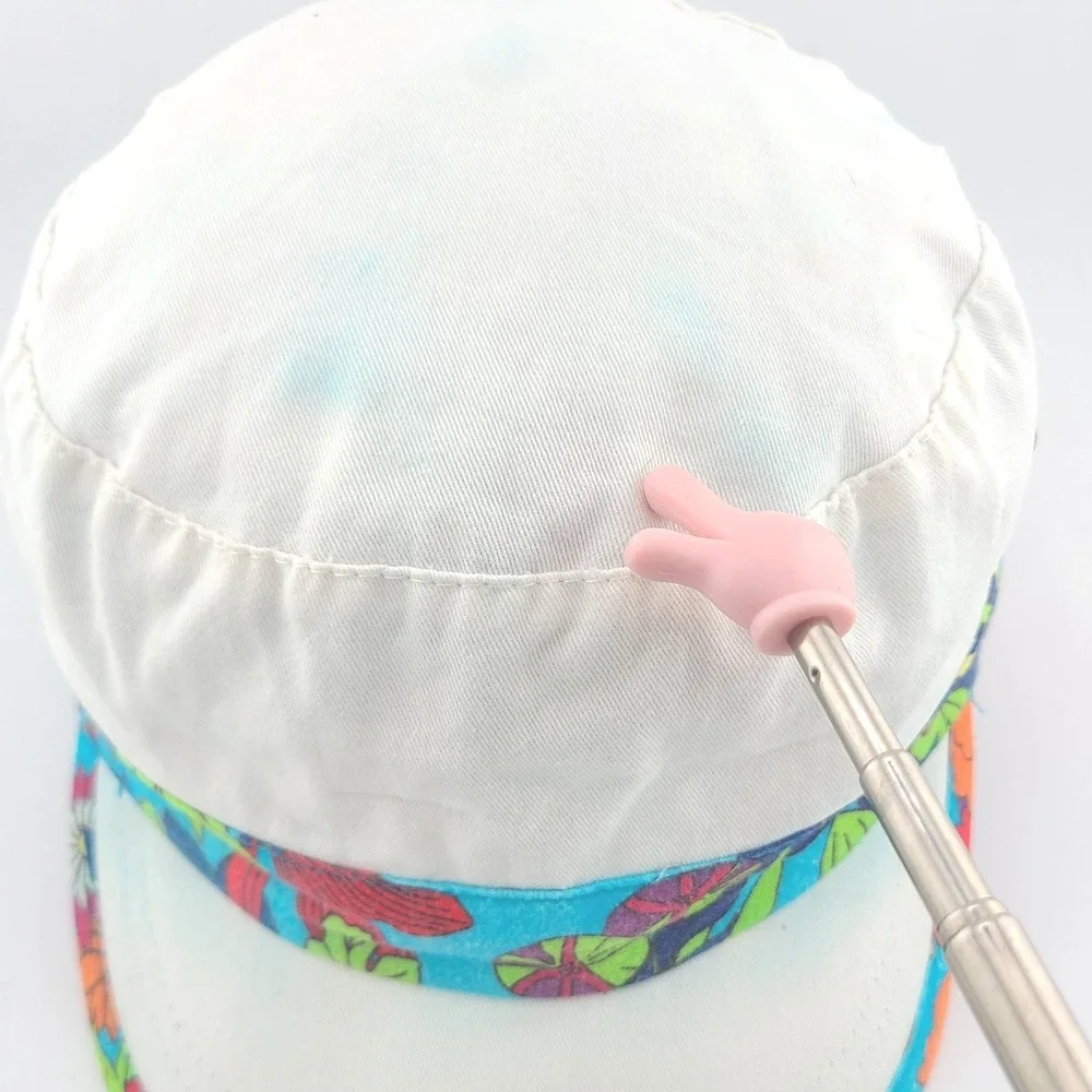 Sakroots Cadet Military Cap Mens White Floral Cotton Adjustable Strap Boho Hat